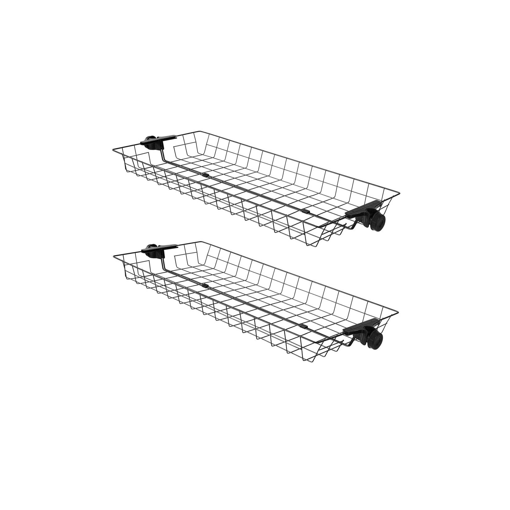 SoBuy Aufbewahrungskörbe 2er-Set Schwarz 2,5x2,5x75,5cm Nordisch