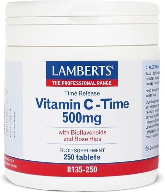Lamberts VITAMINA C 500mg CON BIOFLAVONOIDES (LIBERACIÓN SOSTENIDA) 250 Tabs