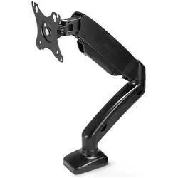 Lindy Single Display Gas-Spring Desktop Mount (Tisch, 27", 6.50 kg), Monitor Halterung, Schwarz