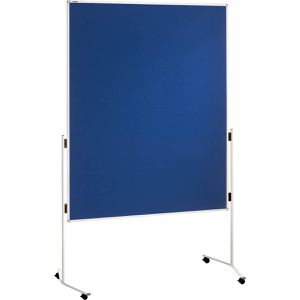 Franken Moderationstafel ECO-UMTF03R, Filzbezug, mit Rollen, 120 x 150 cm, blau
