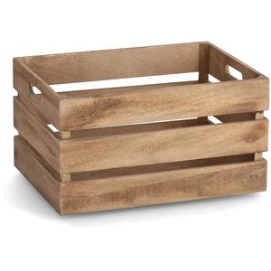 Zeller Holzkiste 15167 Aufbewahrungskiste, Holz, braun, 39 x 29 x 21,5cm, Vintage