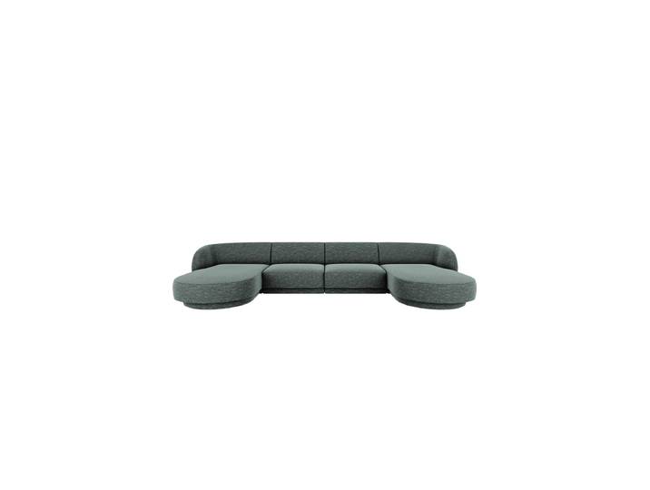 Modulares Design Panorama „Miley“ (5/6-Sitzer) Chenille Petrol Chosen by Bloomingloft