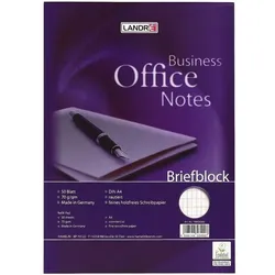 Herlitz Briefblock »Business Office Notes« rautiert A4 50 Blatt weiß