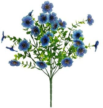 Nearly Natural 13-in UV Resistant Artificial Daisy Bush (Indoor/Outdoor) - Set of 12