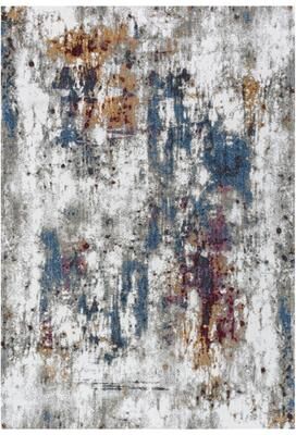 Alora Decor Sanction Ivory/Grey Jewel Toned Abstract Rug