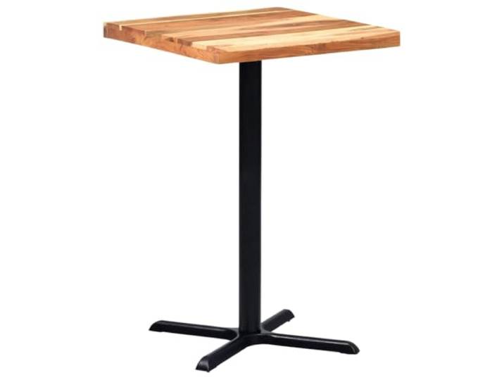 HGPOTUY Bistrotisch-Gestell Schwarz 76x76x107 cm Gusseisen Robustes Gusseisen, vorgebohrte Montageplatte, industrieller Stil, schnelle Montage, nur Tischbein