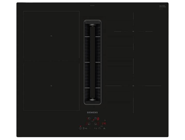 SIEMENS Kochfeld mit Dunstabzug ED601BS16E, Powerboost-Funktion, Timer, TouchControl-Bedienung
