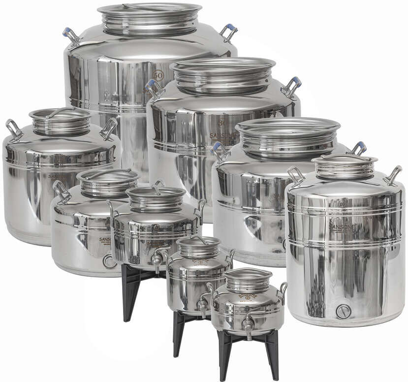 Polsinelli Fût inox Europa 30 L