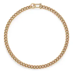 PAUL HEWITT - HALSKETTE - ROUGH SEAS SHACKLE CURB CHAIN - gold