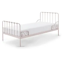 METALLBETT Kamenka 205x90x95 aus Metall in rosa