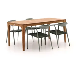 Manifesto Cavone/Bruca 170 cm Gartenmöbel-Set 5-teilig stapelbar