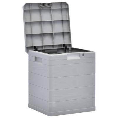 Helloshop26 - 90-Liter-Gartenaufbewahrungsbox in Hellgrau / Box