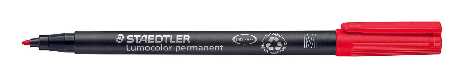 STAEDTLER Folienstift Lumocolor 1.0 mm, rot, permanent 317-2