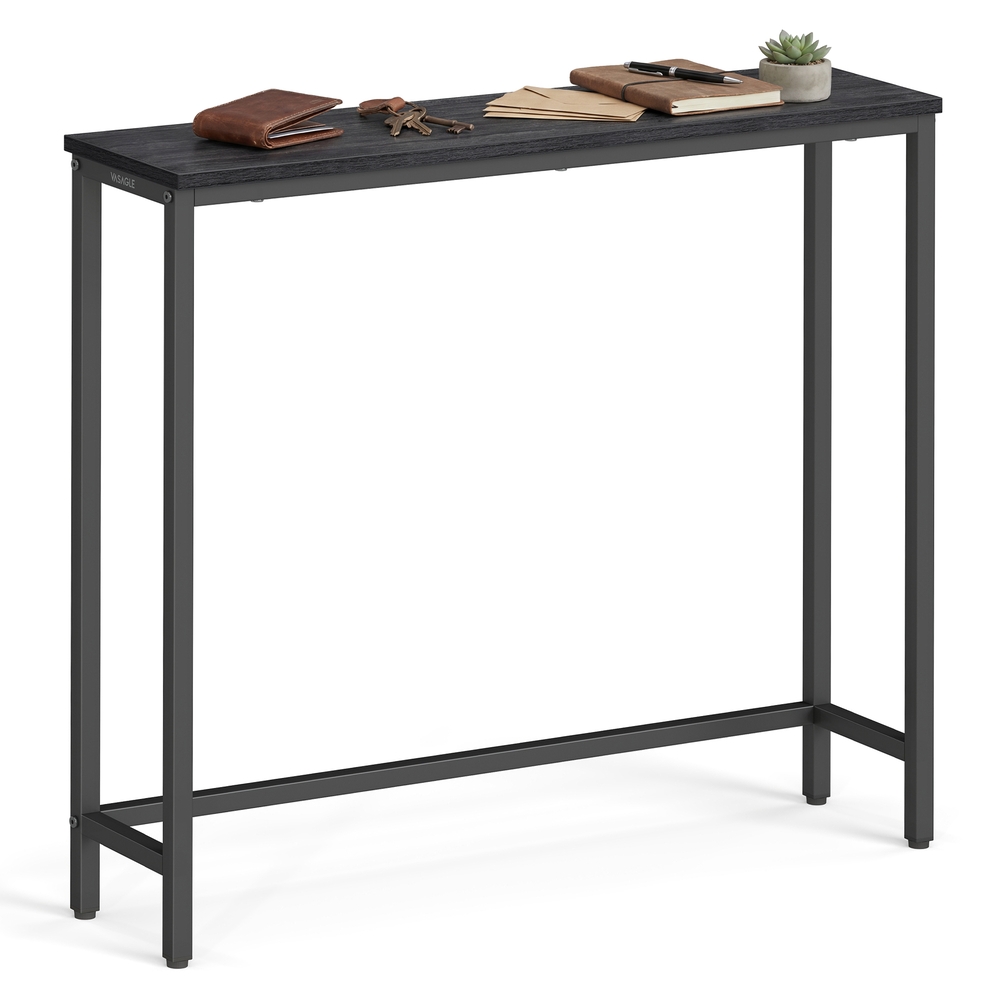 VASAGLE Konsolentisch, Flurtisch, Einteilige Tischplatte, einfache Montage, schmaler Sofatisch LNT035BA01