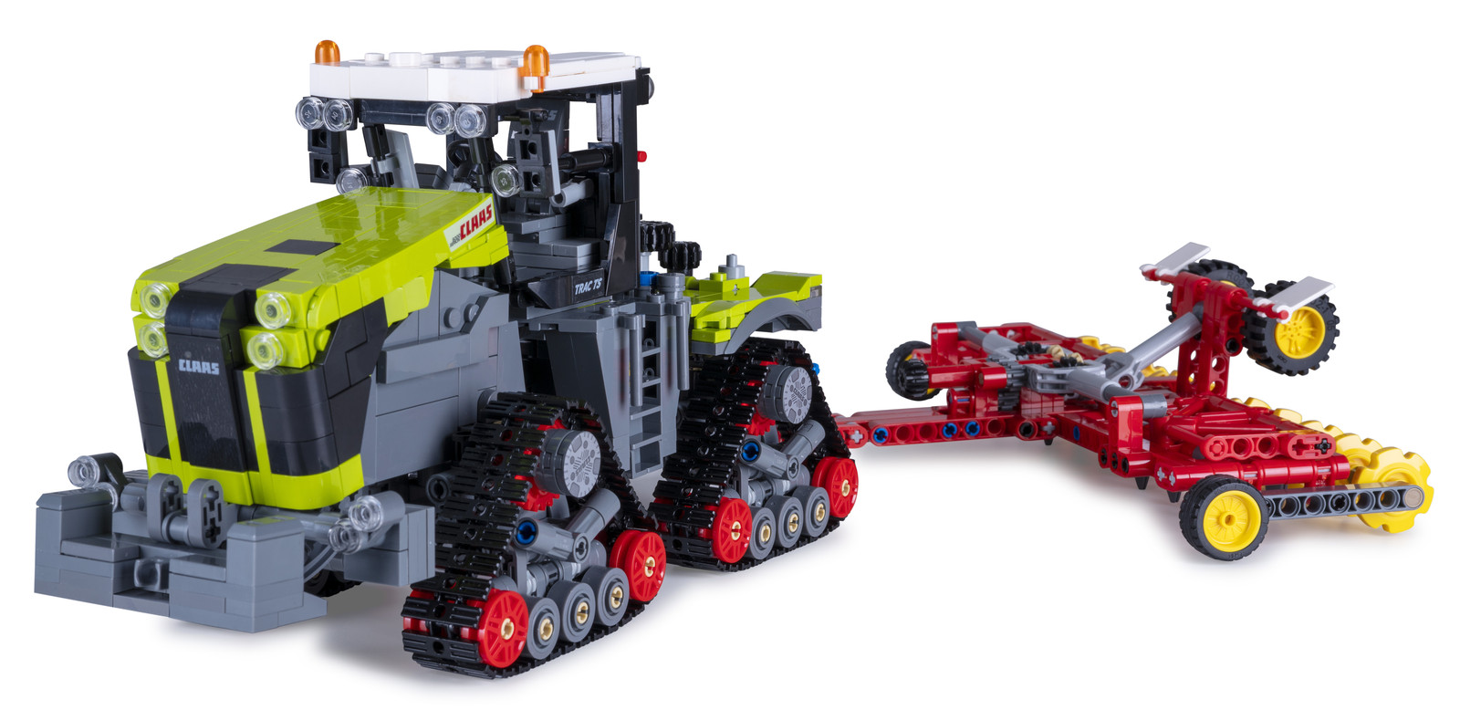 Jamara Germany CaDA Claas Xerion 5000 Trac TS bouwstenen schaal 1:32