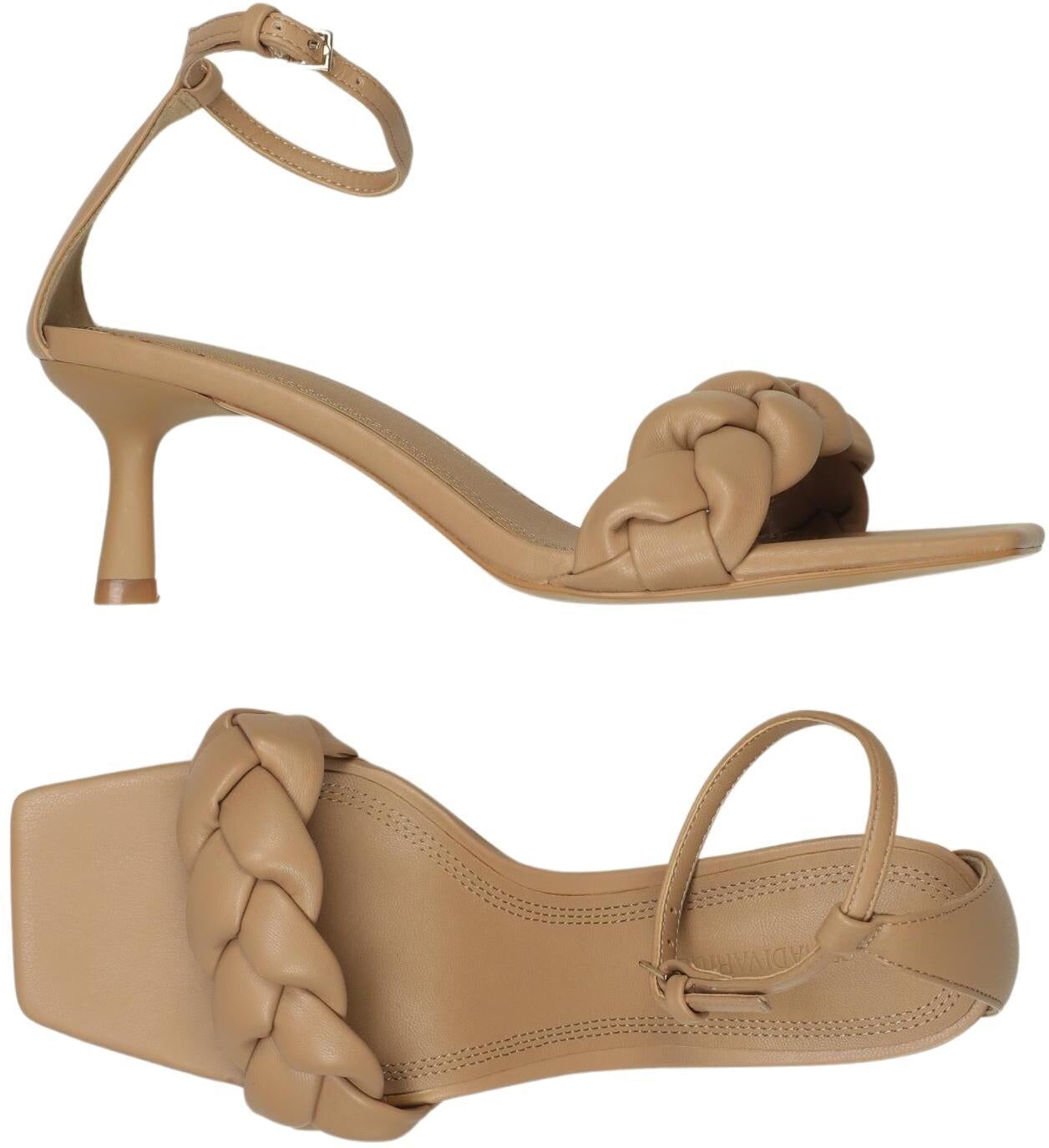 Stradivarius Damen Sandalen, Beige, Gr. EU 36, kein / Etikett - Second Hand