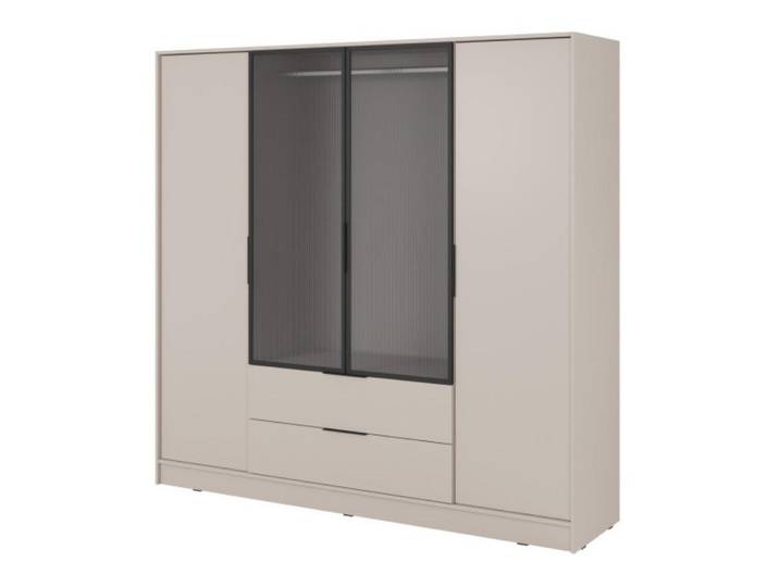 Sepro Meble Schrank Kaschmir Elly Geräumig, Beige, 206x51x51 cm, Schlafzimmer, Kleiderschränke, Drehtürenschränke