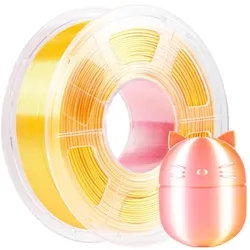 Anycubic PLA Silk Filament DC 1kg Pink Gold (PLA, 1000 g, 1.75 mm), Filament, Mehrfarbig