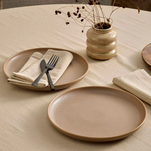 NOUS Living Grain dinerbord set van 2 Ø26 cm