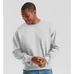 Supercotton™ Sweat | Sweatshirt Unisex – Robustes Rundhals-Sweatshirt mit Rippbündchen, weich angeraut, langlebig, klassisch geschnitten, athletic heather, 2XL
