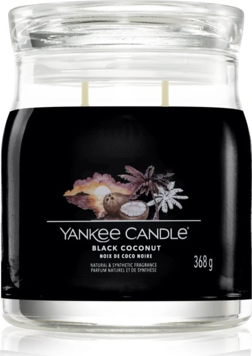 YANKEE CANDLE Signature 2-Docht Black Coconut 368 g