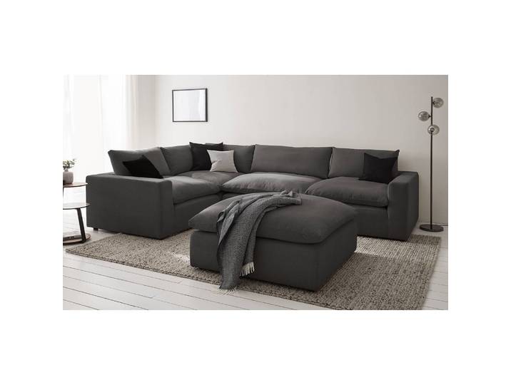 Repose-pieds Velada 102cm Bleu/Gris foncé