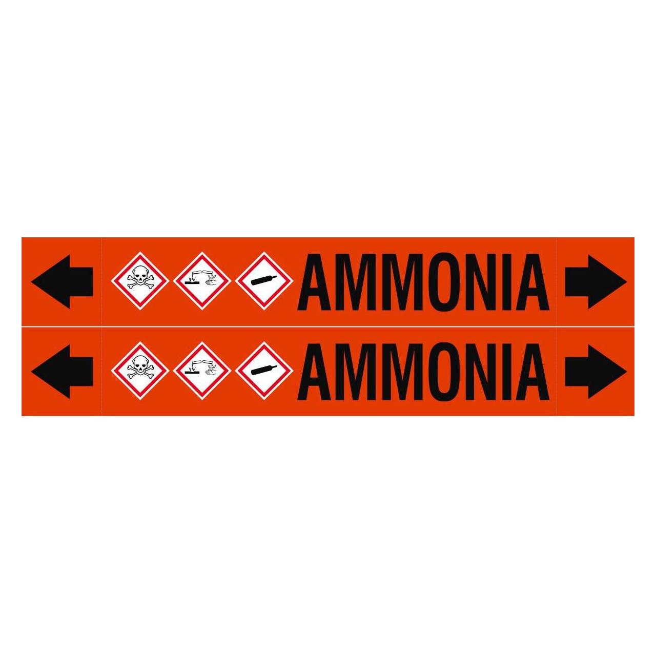 Brady ASME - Rohrmarkierer - Ammonia (ASMEPM-50X345MM-AMMONIA)
