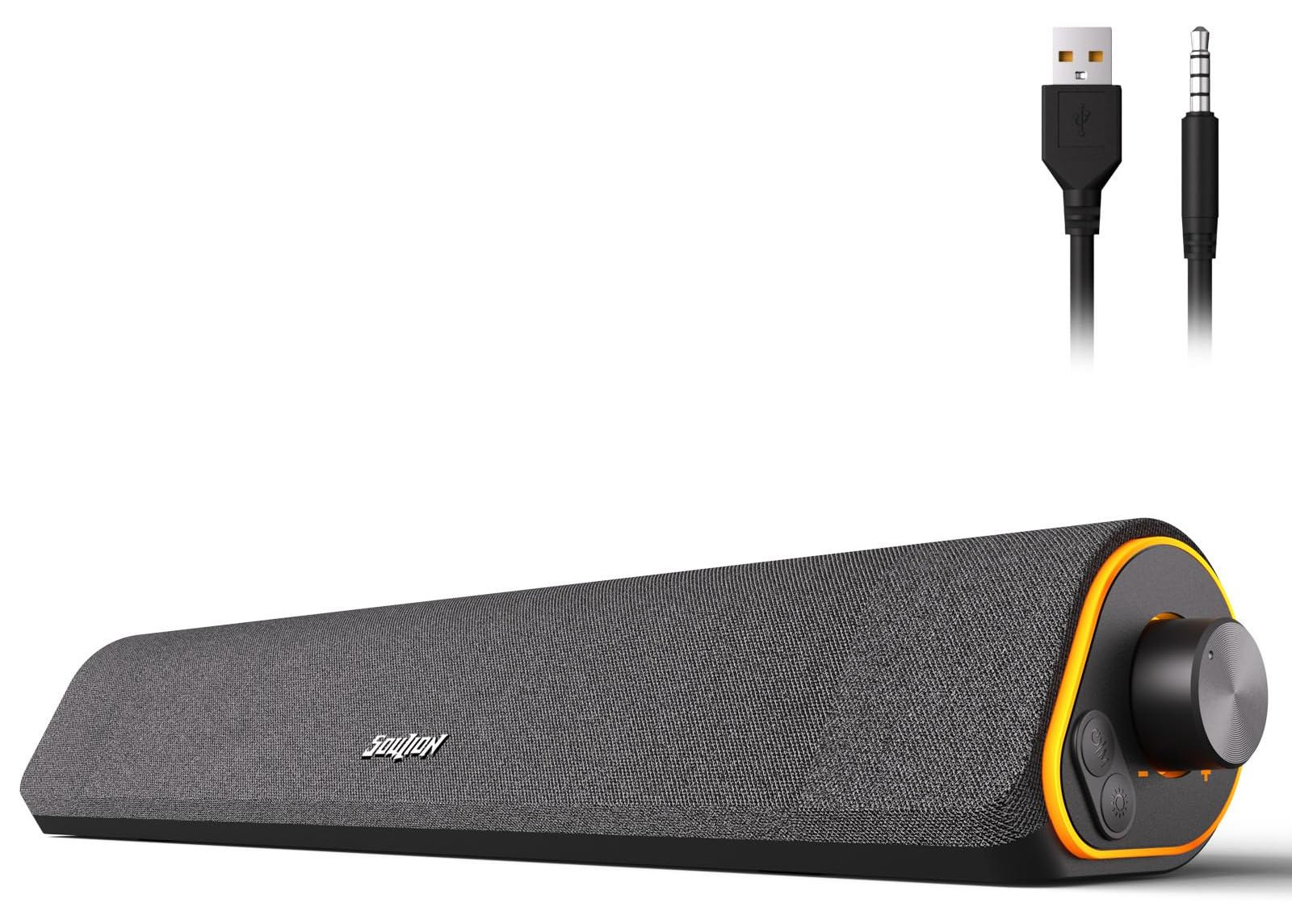 Selius PC Luidspreker Soundbar voor Desktop en Laptop