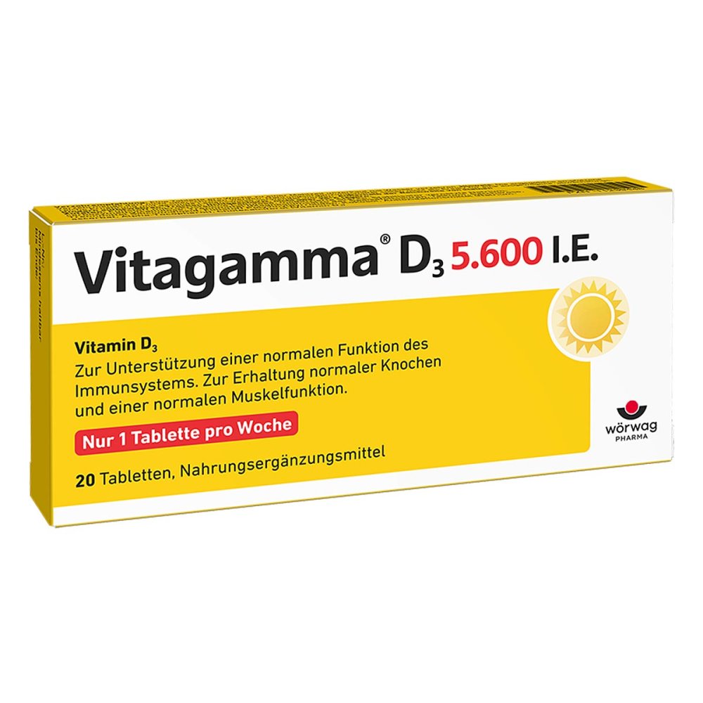 Wörwag Pharma GmbH & Co. KG Vitagamma D3 5.600 I.e .vitamin D3 Nem Tabletten 11239448