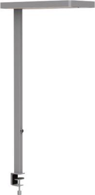 LED-Tischklemmleuchte MAULjuvis, dimmbar, Bewegungs- und Tageslichtsensor, weißaluminium RAL 9006
