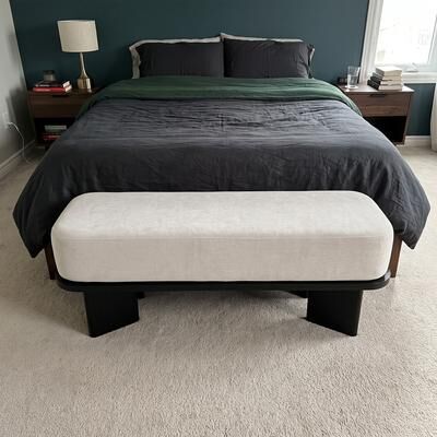 Dovelina "48"" Upholstered Ottoman Bench for Bedroom Living Dining Room"