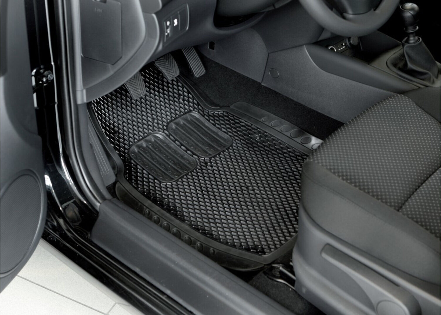 CARTREND Gummimattenset Gully 72x50,5cm mit Tropfgitter Aktionsartikel ; MTS