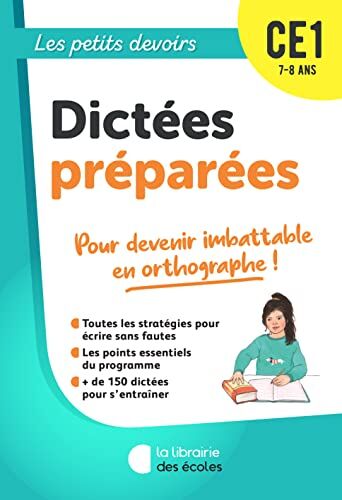 Brigitte Guigui - Dictées préparées CE1, 7-8 ans : pour devenir imbattable en orthographe ! - Preis vom 15.10.2026 23:06:25 h