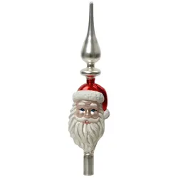 Christmas Decorations Christbaumspitze Glas 34cm mit Figur Motiv Tannenbaumspitze Weihnachtsbaumspitze