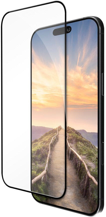 dbramante1928 iPhone Air Eco-Shield Skærmbeskyttelse m. Installationsramme - Sort Kant