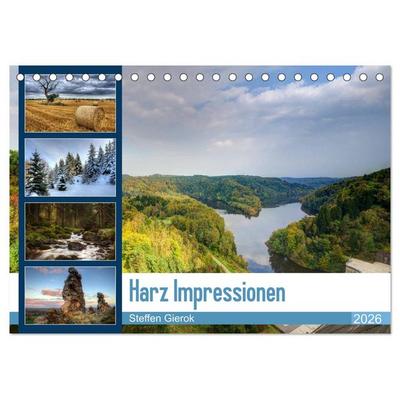 Harz Impressionen (Tischkalender 2026 DIN A5 quer), CALVENDO Monatskalender
