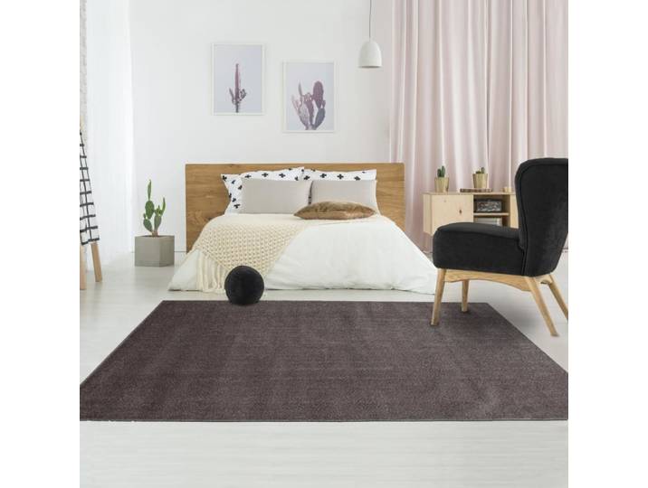 Tapis rond 120x120 rond marron
