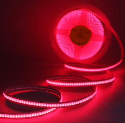 Inspire Curations 8MM COB LED Motion Sensor Strip Light 320 LEDs Per Meter red 5m