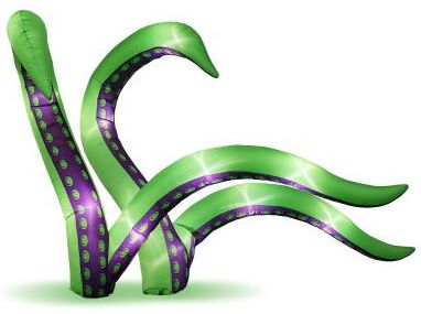 no 2 Pack 6.9FT Halloween Inflatable Octopus Tentacles Outdoor Decorations