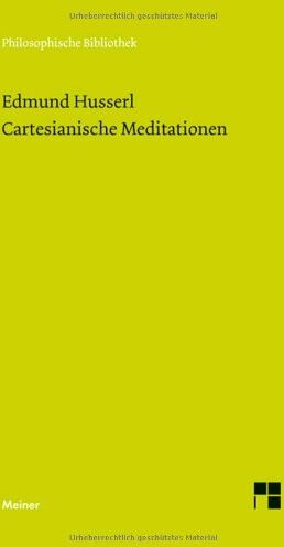 Edmund Husserl - Cartesianische Meditationen - Preis vom 19.10.2026 19:33:35 h