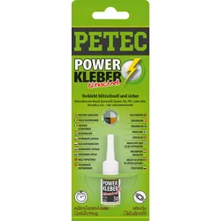 Petec Power Kleber blitzschnell Sekundenkleber 3 g