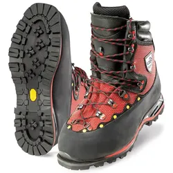 Forst- und Schnittschutzstiefel Kl. 2 "SÄNTIS" - 44 - Rot