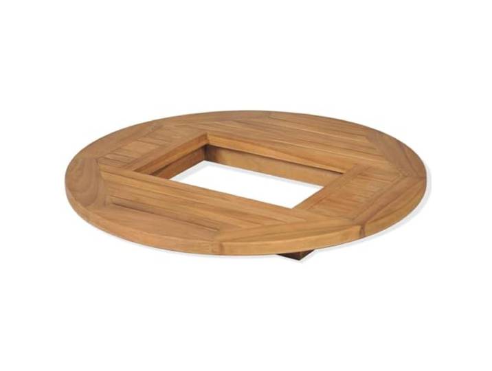 GHVBNMF Bierkastentisch aus Teakholz 70 cm Stehtisch Aufsatz Balkon Runder Tischaufsatz aus massivem Teakholz für Bierkisten, ideal für Garten, Balkon, Camping und spontane Partys.