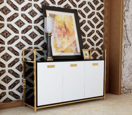 Design Kommode Schrank Luxus Edelstahl Kommoden Schrank Regal Konsole Möbel