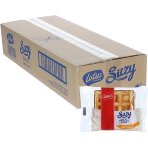 Lotus Waffeln Suzy Vanille, Belgische Waffeln, laktosefrei, pur, einzeln verpackt, 1120 g, 40 Stück