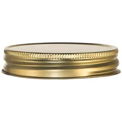 Libbey Gold Metal Lid -DRINKING JARS-Ø: 7,5 cm, H: 1 cm packing unit: 72 pieces