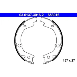Bremsbackensatz Feststellbremse ATE 03.0137-3016.2 für Kia Hyundai Sportage II