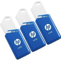 HP x755w Triple Pack USB-Stick 64 GB