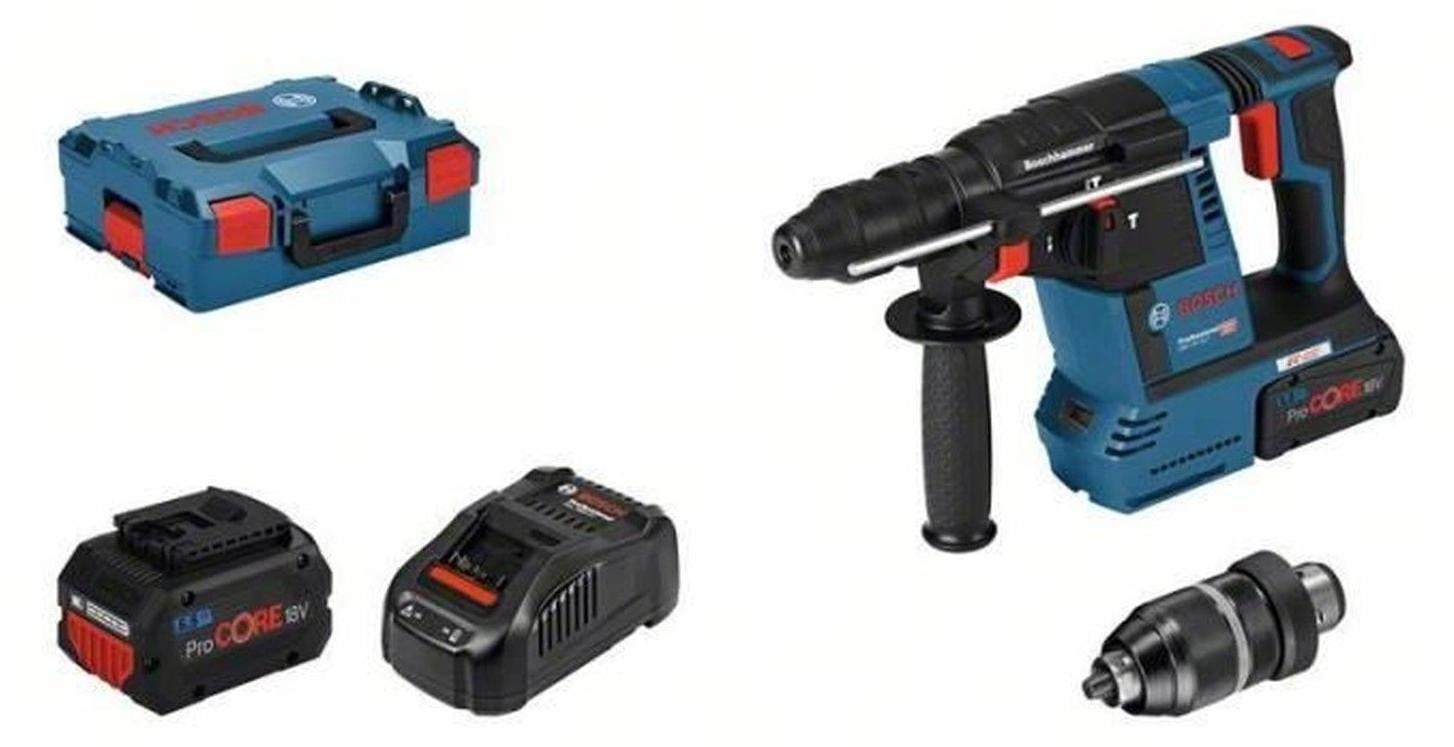 Bosch Professional GBH 18V-26F Accu boorhamer met 2 ProCore 5.5Ah accu's en KickBack Control