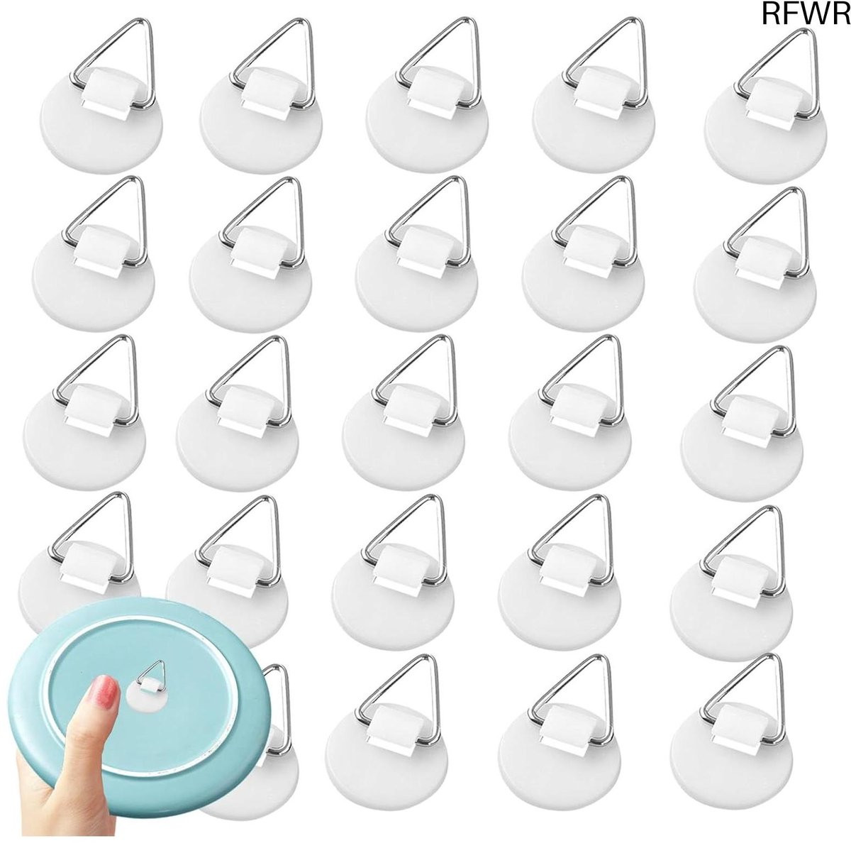 RFWR 30 Stuks Zelfklevende Wandplaathangers voor Muurdecoratie en Fotoweergave